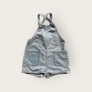 Zara Kids Blue and White Striped Overalls